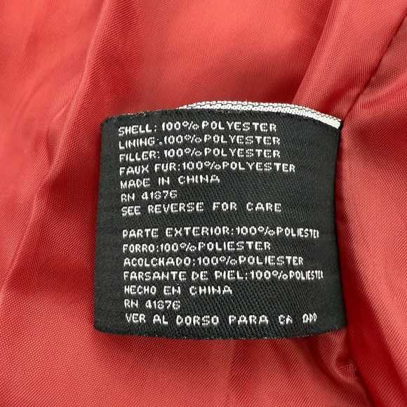 Big Chill Red Plaid Puffer Vest Faux Fur Lined Women’s Size Large - Picture 3 of 7